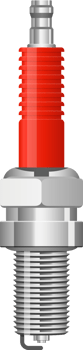 Spark plug clipart design illustration png