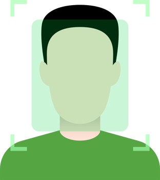 Face verification unlock clipart design illustration png