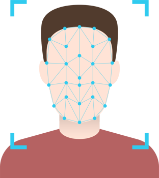 Face verification unlock clipart design illustration png