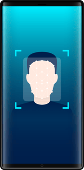 Face verification unlock clipart design illustration png