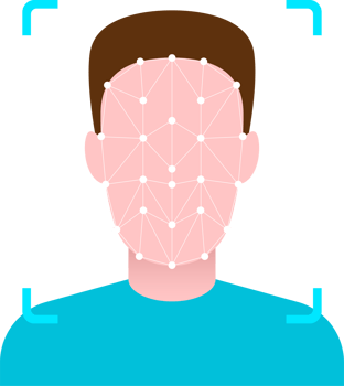 Face verification unlock clipart design illustration png