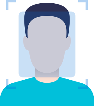Face verification unlock clipart design illustration png