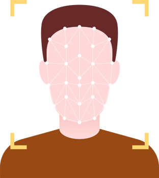 Face verification unlock clipart design illustration png
