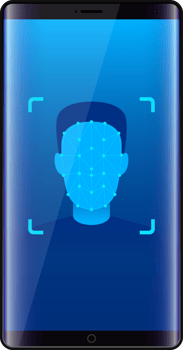 Face verification unlock clipart design illustration png