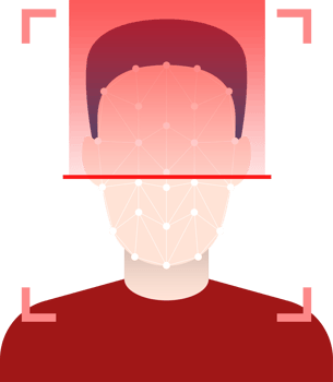 Face verification unlock clipart design illustration png