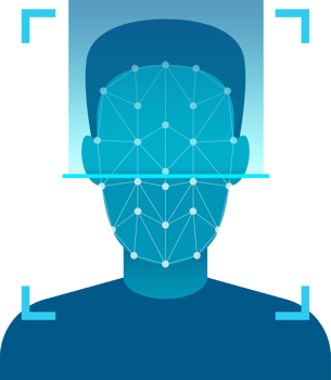 Face verification unlock clipart design illustration png