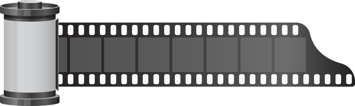 Camera film roll clipart design illustration png