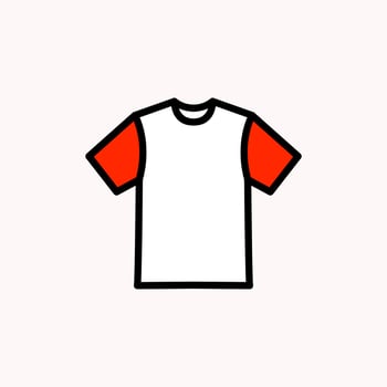 Tshirt icon. Tshirt vector design illustration. Tshirt icon simple sign.