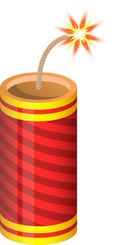 Firecrackers clipart design illustration png