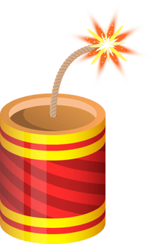 Firecrackers clipart design illustration png