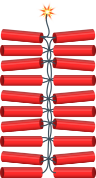 Firecrackers clipart design illustration png