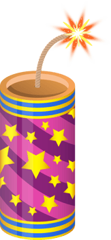 Firecrackers clipart design illustration png