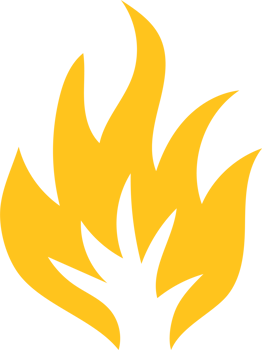 Fire icon clipart design illustration png