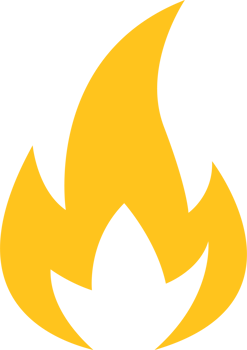 Fire icon clipart design illustration png
