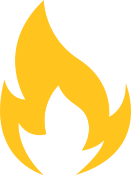 Fire icon clipart design illustration png