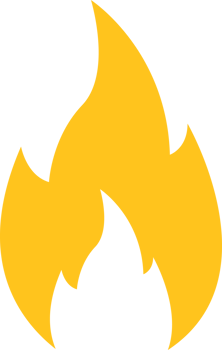 Fire icon clipart design illustration png