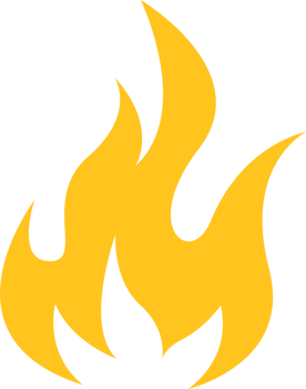 Fire icon clipart design illustration png