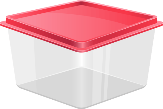 Food container clipart design illustration png
