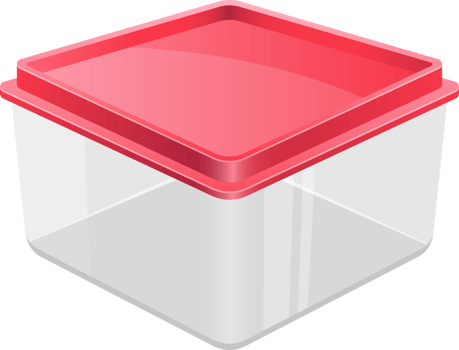 Food container clipart design illustration png