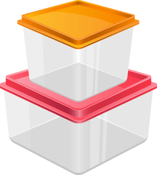Food container clipart design illustration png