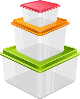 Food container clipart design illustration png
