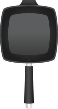 Frying pan clipart design illustration png
