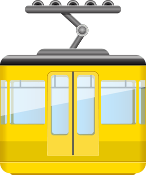 Cableway funicular clipart design illustration png
