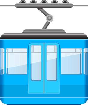 Cableway funicular clipart design illustration png