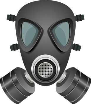 Gas mask clipart design illustration png
