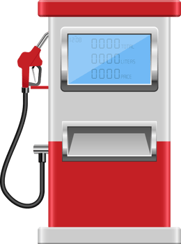 Gas pump clipart design illustration png