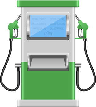 Gas pump clipart design illustration png