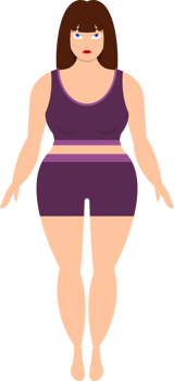 Sportive woman character clipart design illustration png