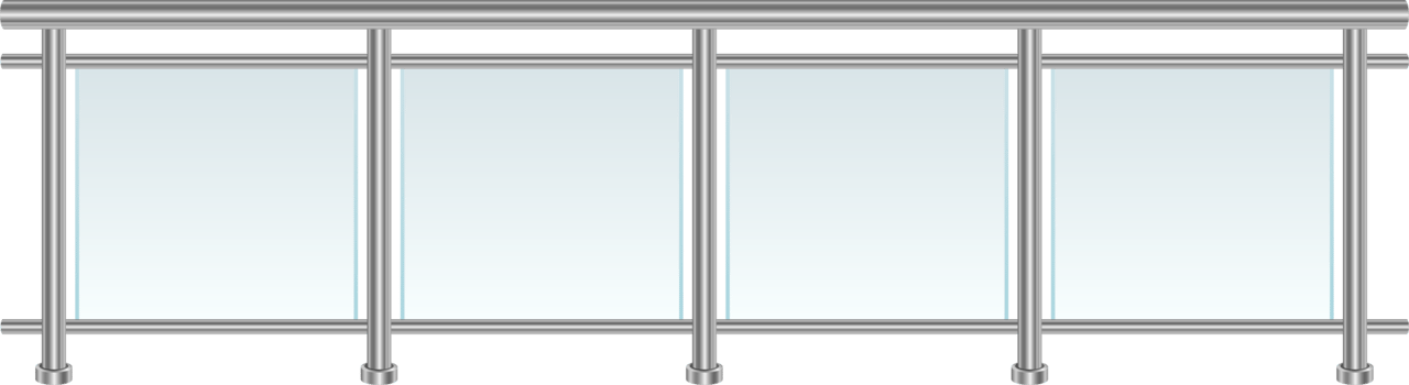 Glass railing clipart design illustration png