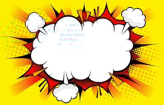 Pop Art Background Template vector