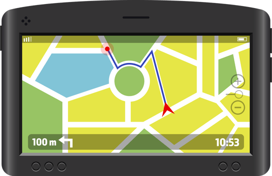 Gps navigation system clipart design illustration png