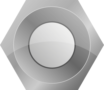 Hex bolt clipart design illustration png