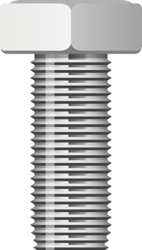Hex bolt clipart design illustration png