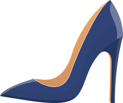 High heel shoes clipart design illustration png