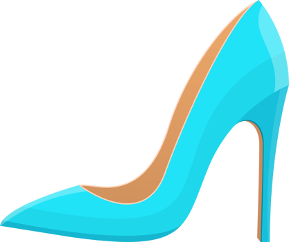 High heel shoes clipart design illustration png