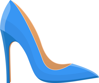 High heel shoes clipart design illustration png