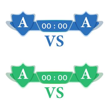 Sports match scoreboard PNG design. A blue color scoreboard on a transparent background. Sports team logo space with the scoreboard.