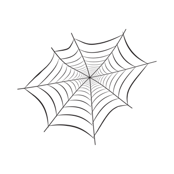 Halloween black spider webs PNG design. Halloween image with the spider web silhouette. Old scary spider web design with black color on transparent background.