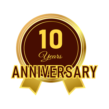 Luxurious badge collection with golden and black color shade. royal top 10 badge collection on white background. Top 10 badge with ribbon. png