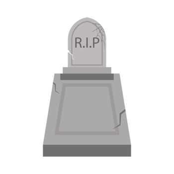 Halloween gravestone design vector illustration. Grey grave design with spider web and grey color shade. Halloween party elements design with a grey scary gravestone and spider. png