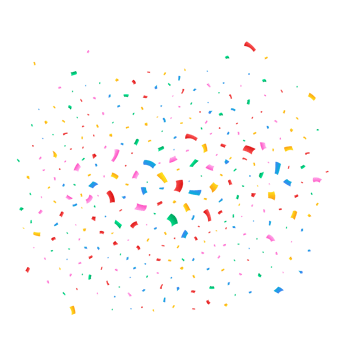 Confetti vector illustration for festival background. Colorful tinsel and confetti explosion. Multicolor confetti on transparent background. Event and party celebration. Festival elements. png