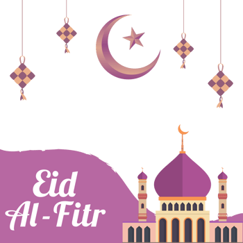 Eid Al-Fitr Mubarak golden text effect, Eid Mubarak celebration, Holy festival of muslim, muslim mosque, Multicolor shade, purple, golden text effect, golden. png