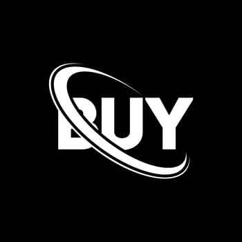BUY logo. BUY letter. BUY letter logo design. Initials BUY logo linked with circle and uppercase monogram logo. BUY typography for technology, business and real estate brand. vector
