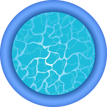 Inflatable pool clipart design illustration png