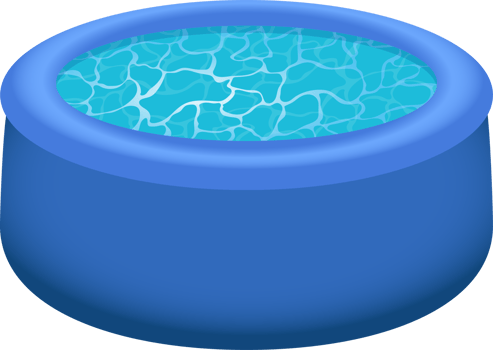 Inflatable pool clipart design illustration png