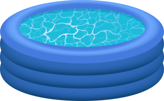 Inflatable pool clipart design illustration png